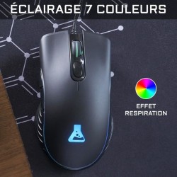 Combo KRYPTON - THE G-LAB - Pack Clavier et Souris Gamer Filaire Rétro - Éclairage RGB