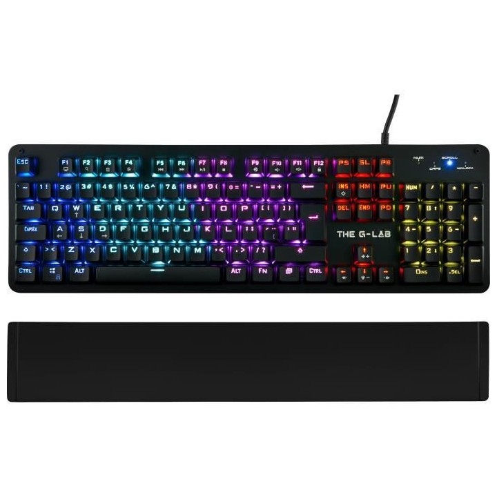 THE G-LAB Gaming KEYZ Carbon Clavier mécanique rétroéclairé - Swit