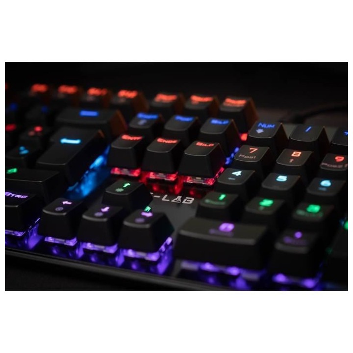 THE G-LAB Clavier mécanique - Swicth bleu Ultras Réactifs - 16 effet
