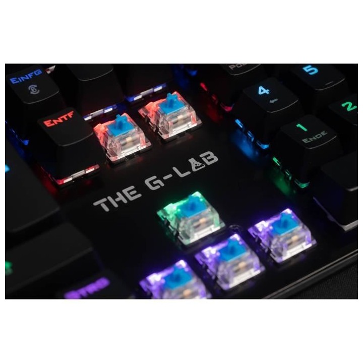 THE G-LAB Clavier mécanique - Swicth bleu Ultras Réactifs - 16 effet