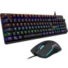 Combo CARBON - THE G-LAB - Pack Clavier et Souris Gamer RGB Filaire - Clavier Gaming Mécanique