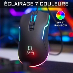 Combo CARBON - THE G-LAB - Pack Clavier et Souris Gamer RGB Filaire - Clavier Gaming Mécanique