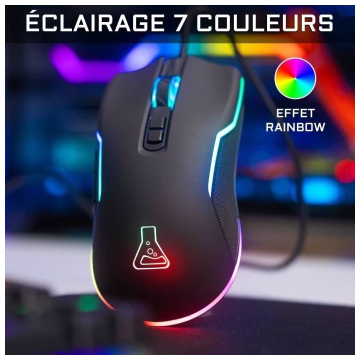 Combo CARBON - THE G-LAB - Pack Clavier et Souris Gamer RGB Filaire -