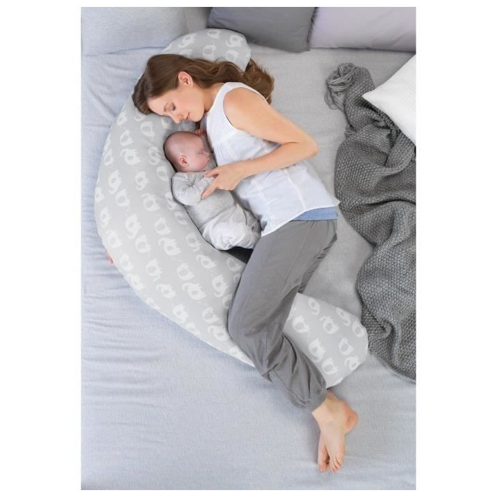THERALINE Coussin d'allaitement et de maternité 170x34cm Le confort o