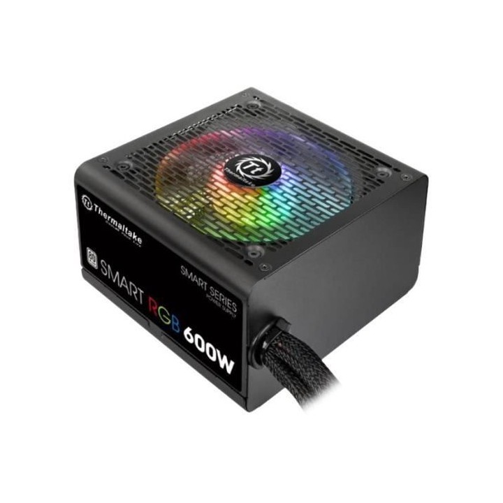 THERMALTAKE Alimentation PC - Smart RGB - 600W - Certifiée 80PLUS