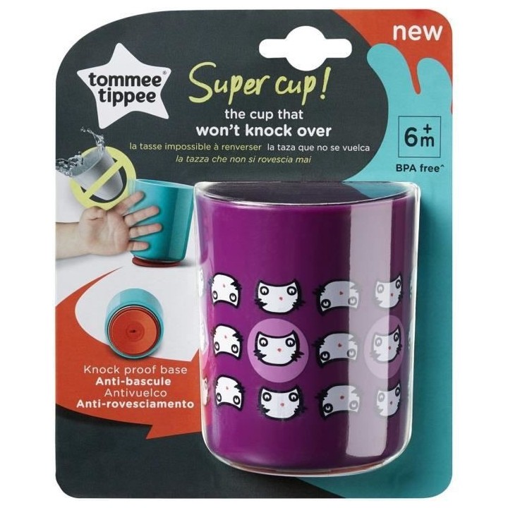 Tommee Tippee Tasse Supercup Violet +6m 190ml