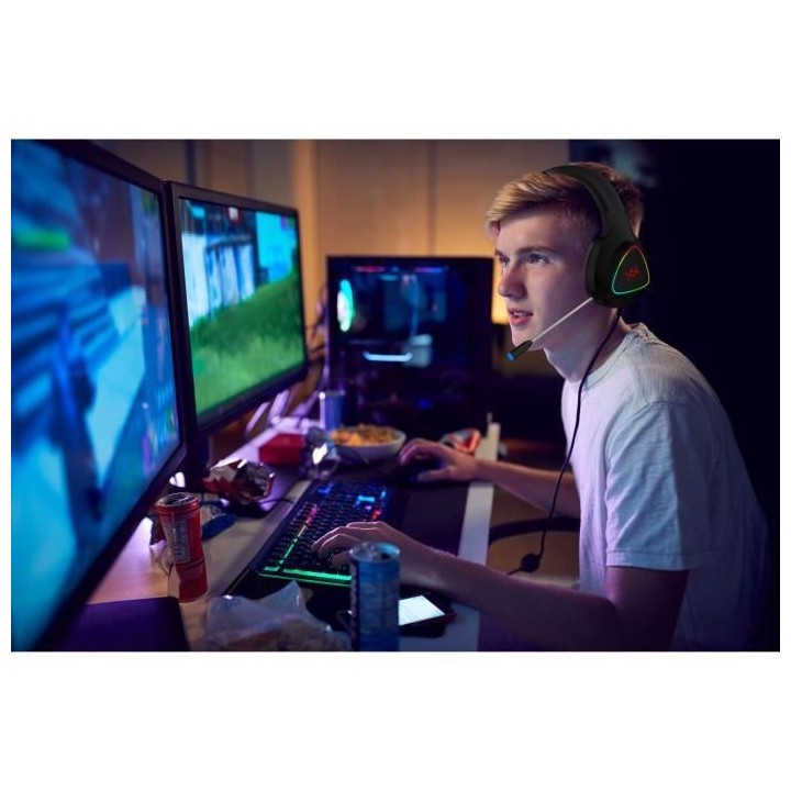 THOMSON - Roxxor Casque Gaming Vidar avec Micro Réglable Anti Bruit R