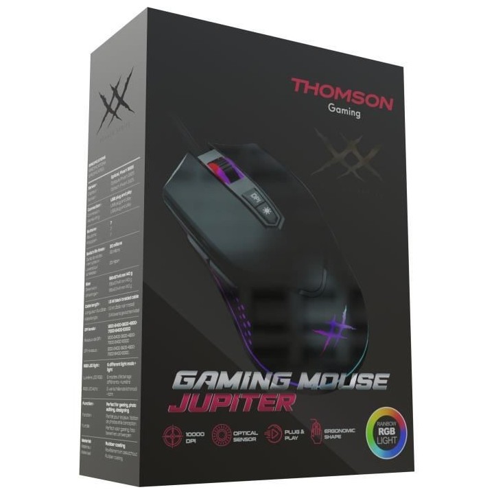 THOMSON Souris gaming Jupiter 10000 DPI