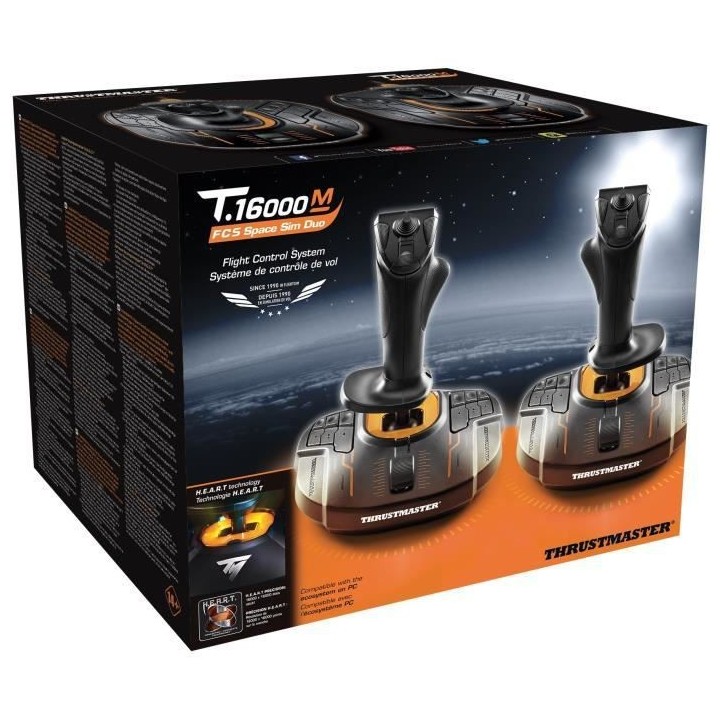 THRUSTMASTER Lot de 2 joysticks HOTAS SPACE SIM DUO STICK - PC T16000M