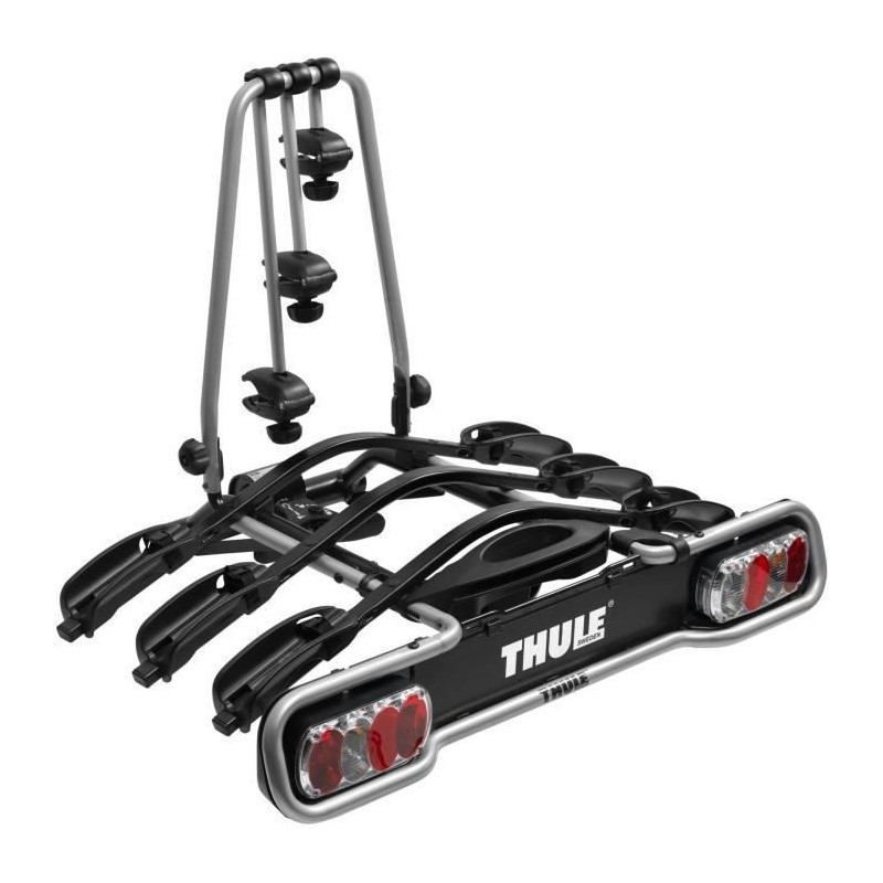 THULE - Porte-vélos pour 3 vélos - EuroRide - Plateforme sur boule d'attelage - 13 broches