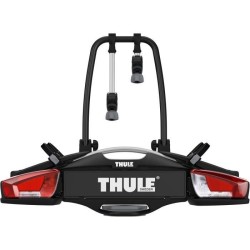 THULE - Porte-vélos pour 2 vélos - VeloCompact - Plateforme sur boule d'attelage - 13 broches - Noir