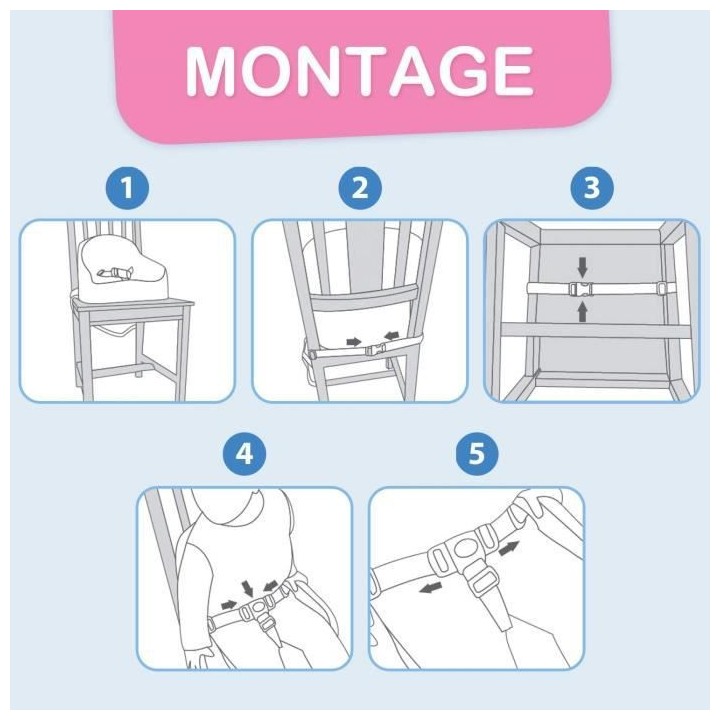 TIGEX Rehausseur de Chaise Taupe