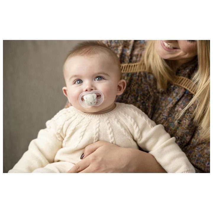 TIGEX 2 Sucettes Soft Touch Silicone Taille 6-18 m Biche Chat Fille