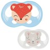 TIGEX 2 Sucettes Soft Touch Silicone Taille 6-18 m Ourson Chat