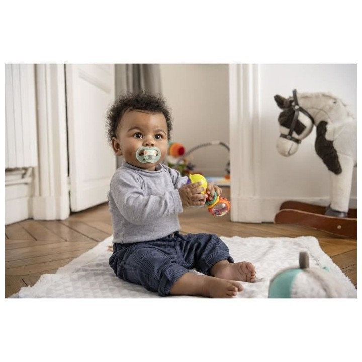 TIGEX 2 Sucettes SOFT TOUCH NIGHT Silicone +18m PHOSPHO