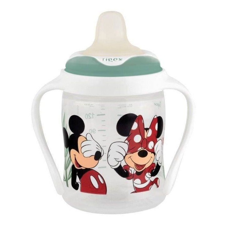 TIGEX Tasse Mickey&Minnie - Bec souple - 150 ml