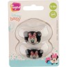 TIGEX Lot 2 sucettes Soft Touch Friends Minnie - 18-36 mois