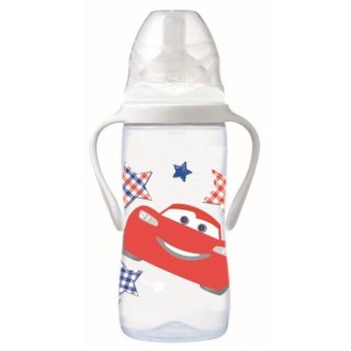 TIGEX Biberon d'apprentissage Cars - Col large - 3 vitesses - 300 ml -