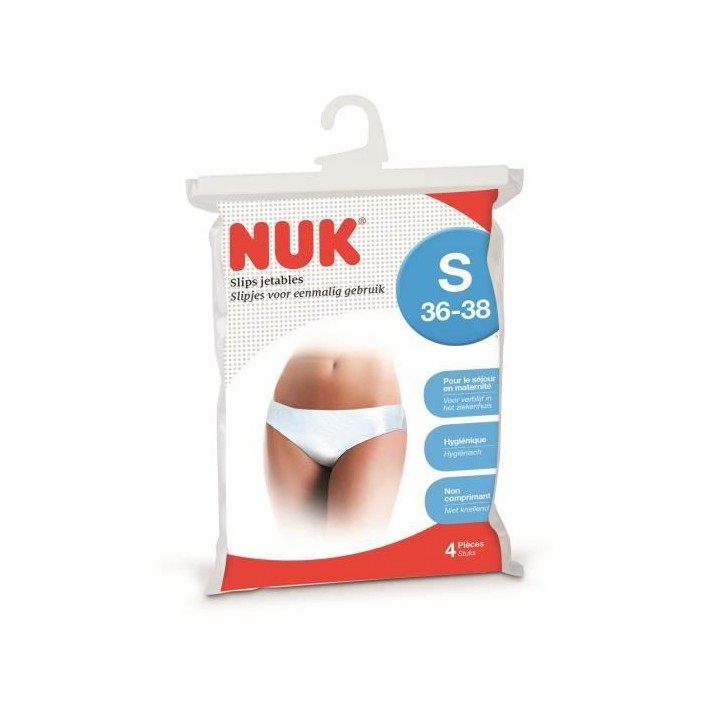 Nuk Grossesse Slip Jetable Taille S Lot de 4