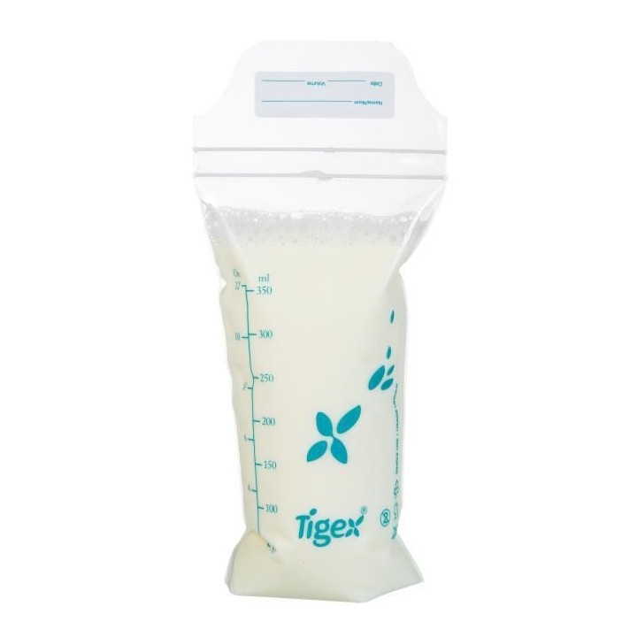 TIGEX 20 Sachets de Conservation pour Lait Maternel