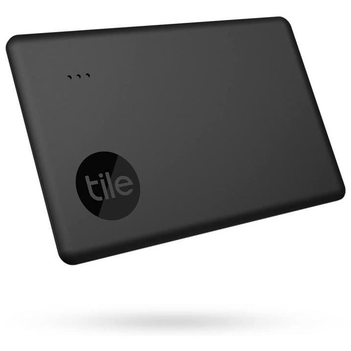 Tile Slim Noir - Localisateur d'objet Bluetooth. Portée de 60 m
