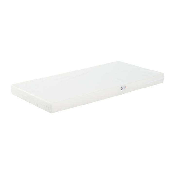 Tinéo Matelas Basic Déhoussable Anti-Acarien 60 x 120 x 8 cm
