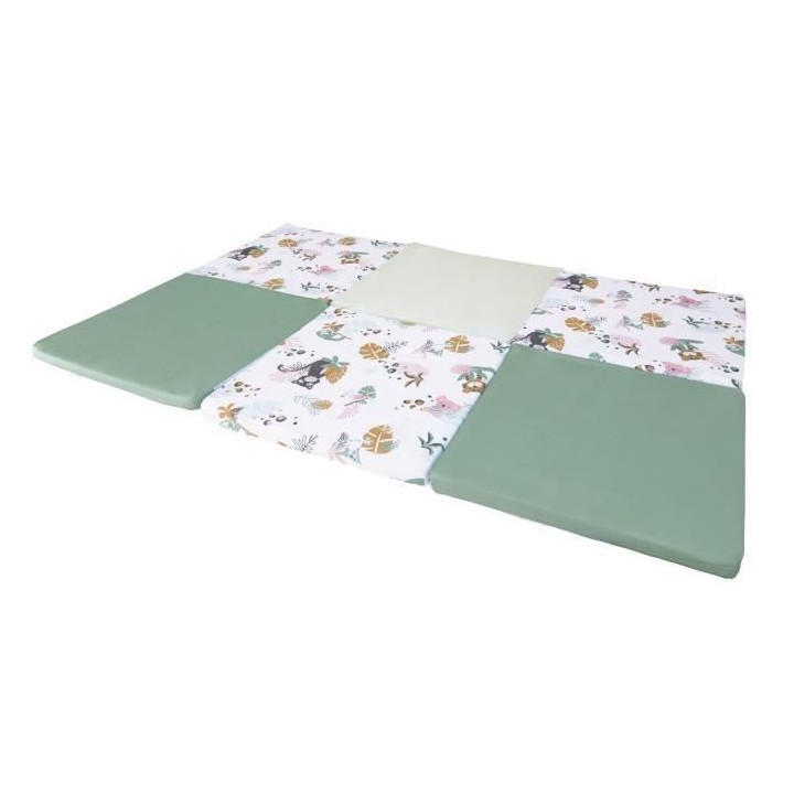 TINEO Maxi Tapis Malin Jungle Buddies 5 en 1 - Evolutif - Déhoussable