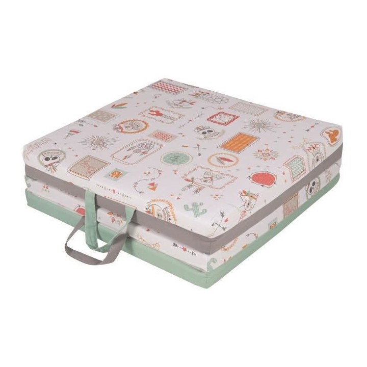 TINEO Tapis Malin Indian Spirit 3 en 1 - Evolutif - Déhoussable - 120