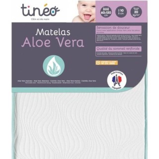 Matelas Aloe vera TINEO SOMMEIL 60x120 cm - Epaisseur 10 cm