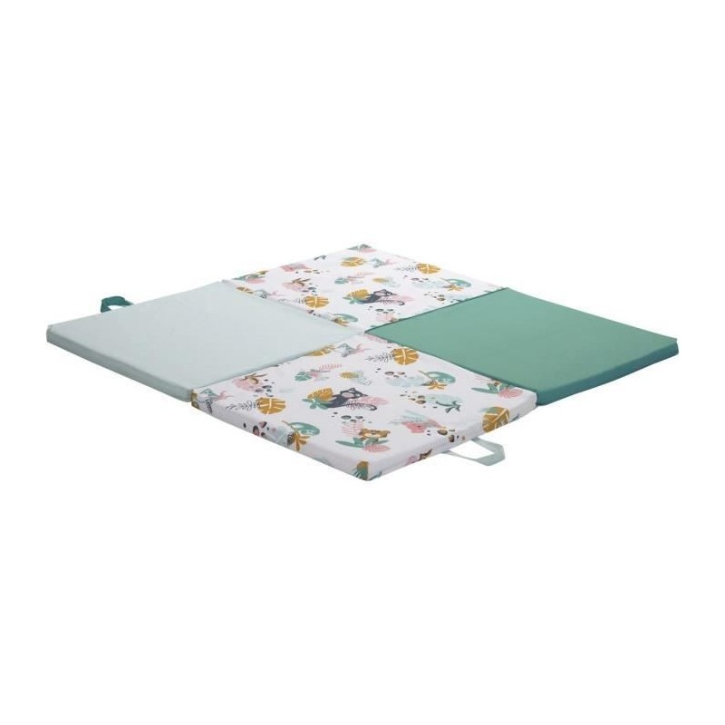 Tinéo Éveil Tapis Malin Jungles Buddies 3 en 1 - Evolutif - Déhoussable - 120x120 cm - Nouvelle collection