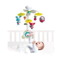 Tiny Love Mobile Musical Soothe 'n Groove, 18 Mélodies, des la Naissance, Collection dans la Prairie