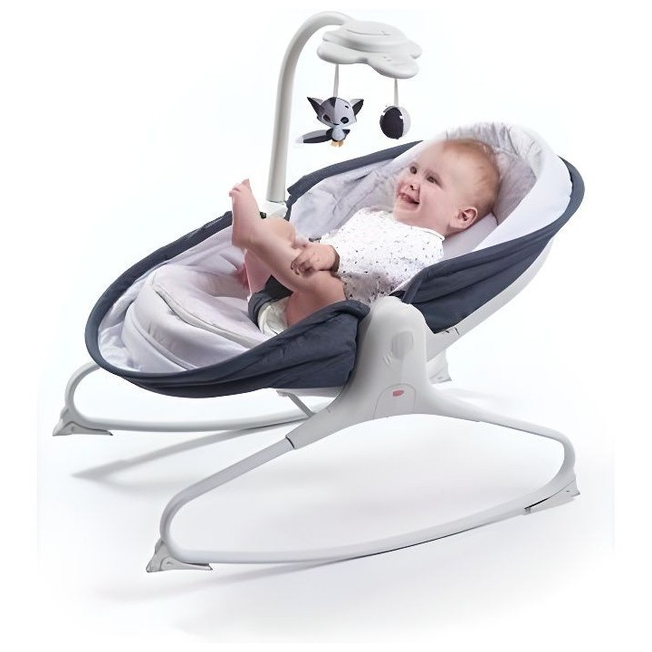 Tiny Love Rocker Napper Transat Bebe 3 en 1 Balancelle et Berceau, ave