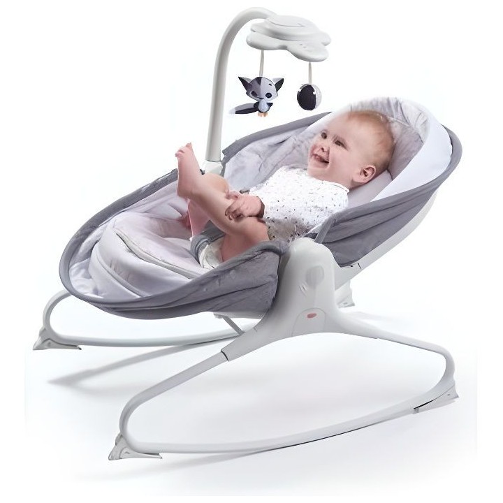 Tiny Love Rocker Napper Transat Bebe 3 en 1 Balancelle et Berceau, ave
