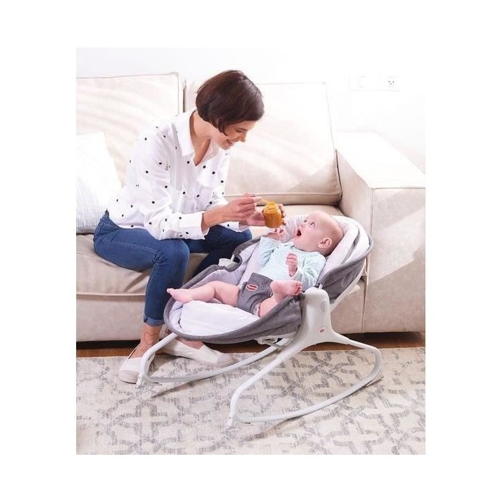 Tiny Love Rocker Napper Transat Bebe 3 en 1 Balancelle et Berceau, ave