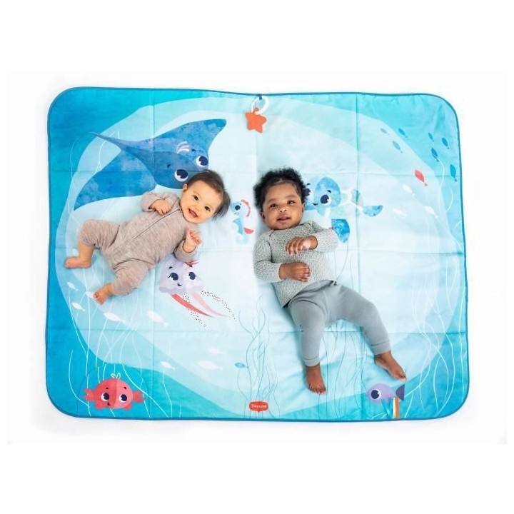 TINY LOVE Tapis d'éveil et de jeux en mousse XXL Puzzle et 3D, Black