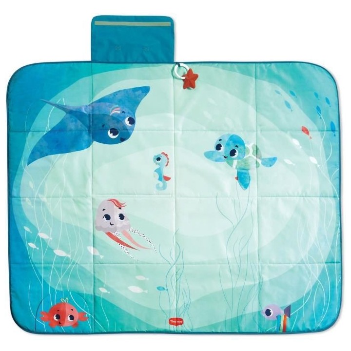 TINY LOVE Tapis d'éveil et de jeux en mousse XXL Puzzle et 3D, Black