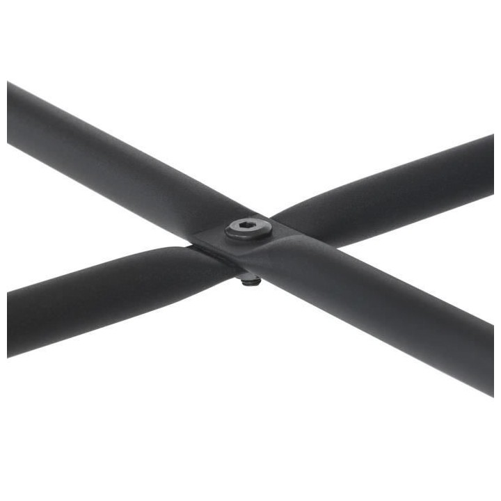 Table basse ronde avec piétement en hévéa massif et fer - Blanc laq