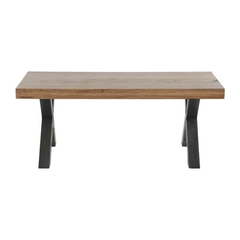 RUDY Table basse en chene massif - L 110 x P 60 x H 45 cm