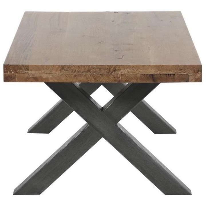 RUDY Table basse en chene massif - L 110 x P 60 x H 45 cm