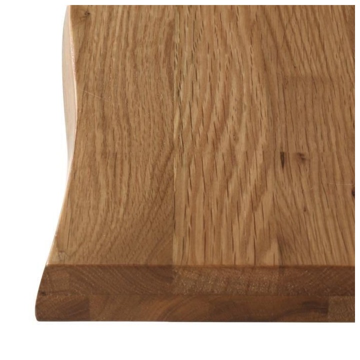 Table de séjour - Rectangulaire - Chene massif avec piétement en fer