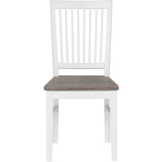 RICHE Lot de 2 Chaise de séjour en chene et hévéa massif - L 45 x P