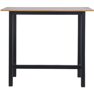 KALI Table de bar placage chene avec piétement en acacia massif - L 1