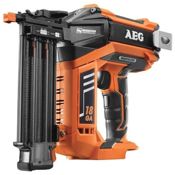 Cloueur de finition brushless AEG 18V 1.2mm Li-ion sans batterie ni ch