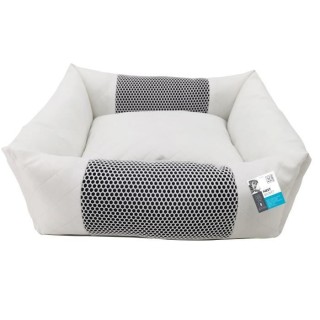 M PETS NEST - Paniere pour chien et chat - Taille S - Bleu et blanc