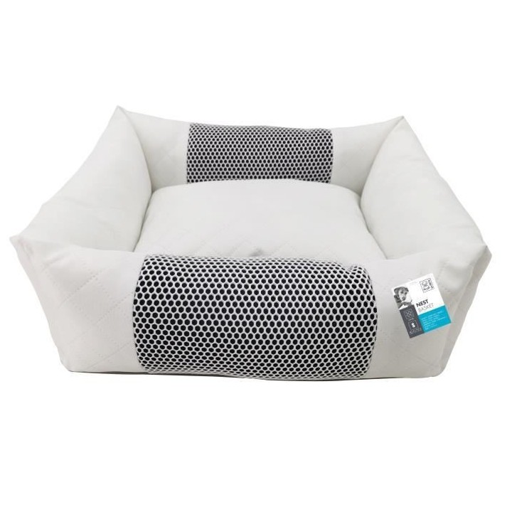 M PETS NEST - Paniere pour chien et chat - Taille S - Bleu et blanc