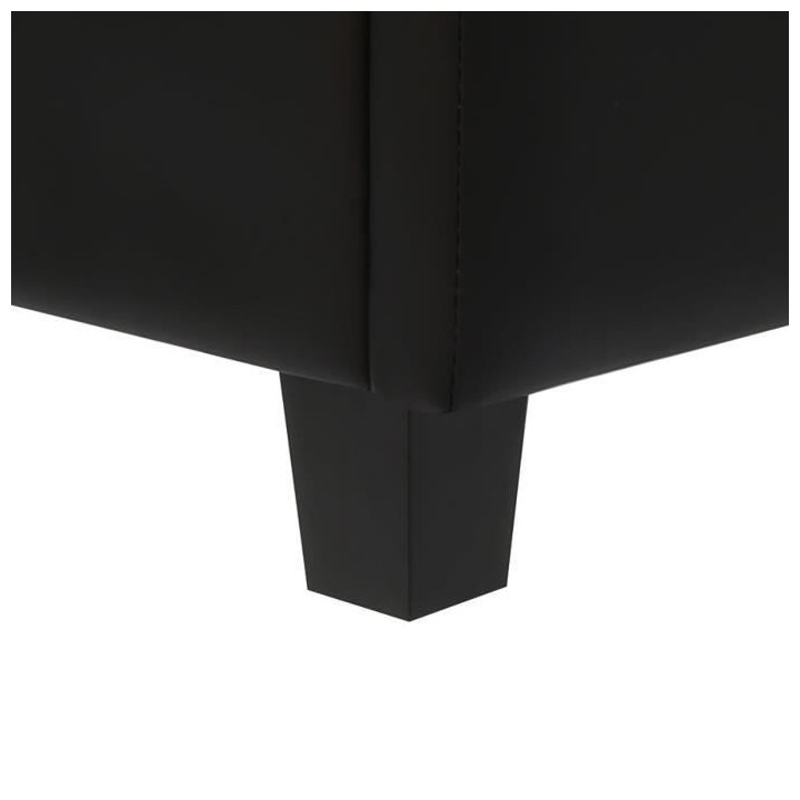 Banc coffre BOX - Simili - Noir - Bout de lit - L 160 cm