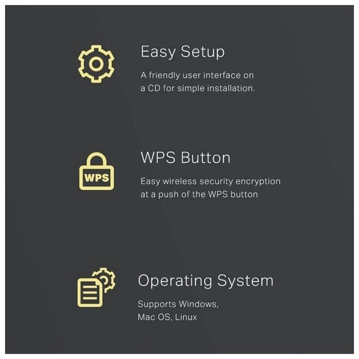 Clé WiFi Puissante - TP-LINK - N300 Mbps - Mini adaptateur USB wifi,