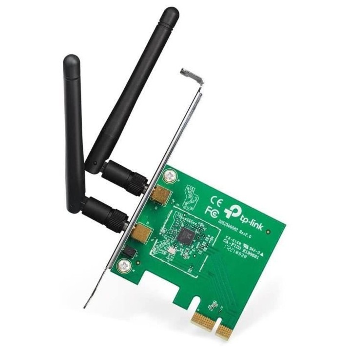 Carte réseau PC - TP-LINK - Adaptateur PCI Express (PCIe) - N300 Mbps
