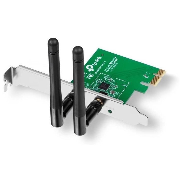 Carte réseau PC - TP-LINK - Adaptateur PCI Express (PCIe) - N300 Mbps