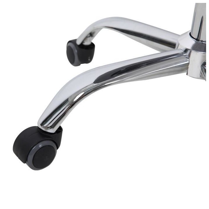 Chaise de bureau RONNY - Coque transparente et coussin rose - L 52 x P